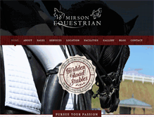 Tablet Screenshot of mirsonequestrian.com